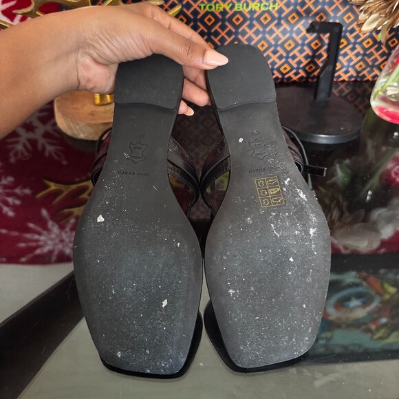 Tory Burch Jessa T-strap Sandal - Perfect Black - Picture 7 of 7